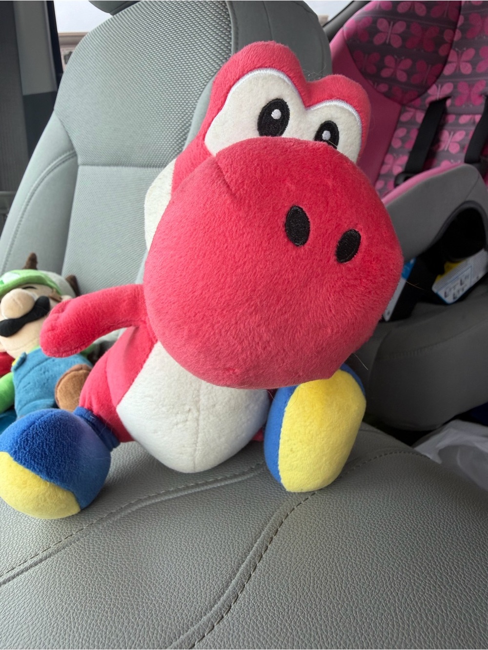Red Plush Dinosaur Stuffed Animal - Kids Comfort Toy